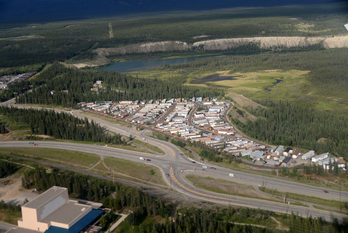 24 Takhini Trailer Park Area Of Whitehorse Yukon From Airplane With Yukon River Beyond